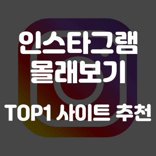 인스타그램 염탐 사이트