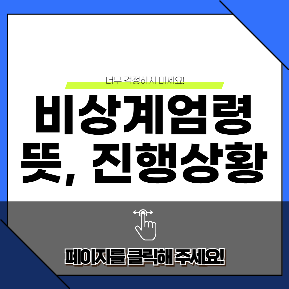 비상계엄령 뜻 이미지