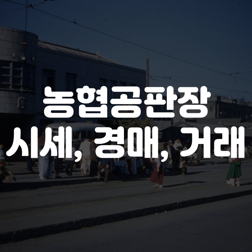 농협공판장 시세, 경매, 인터넷거래 안내