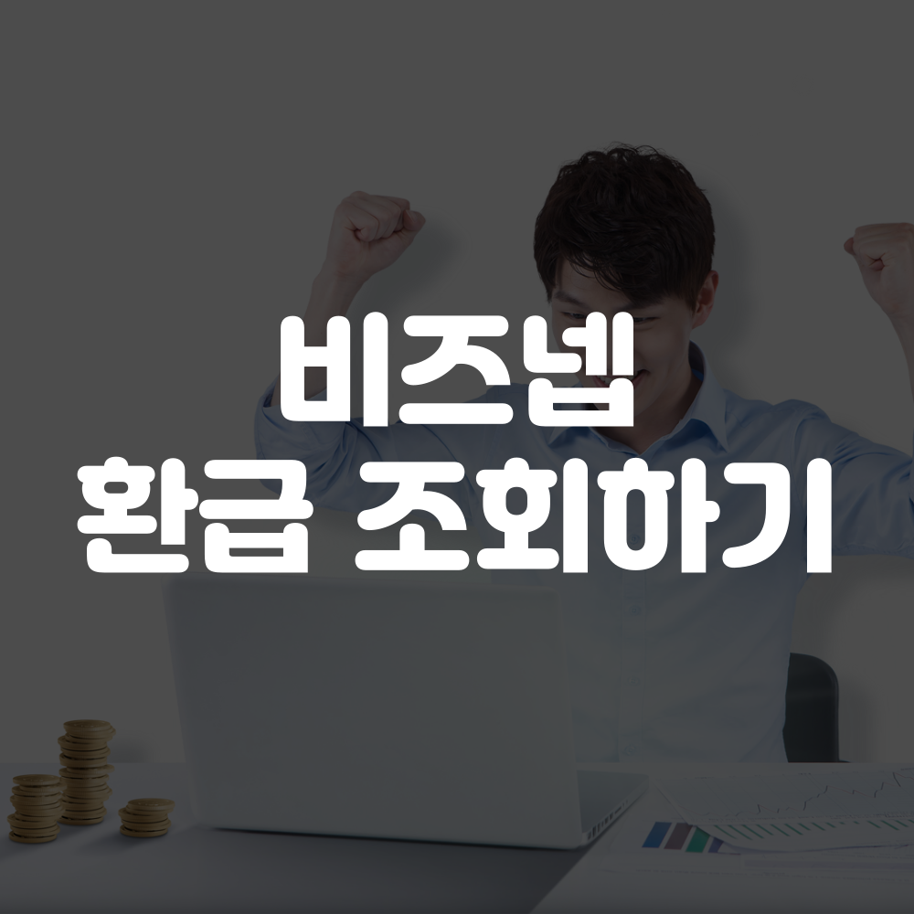 비즈넵 환급 조회 안내