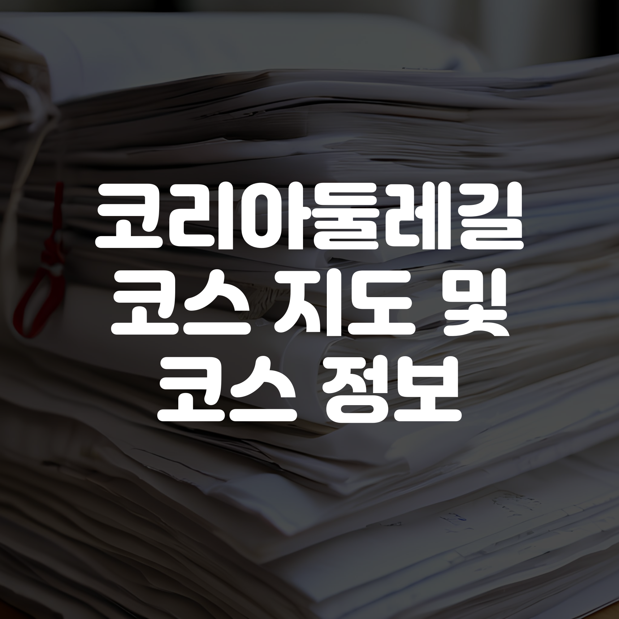 코리아둘레길 코스 지도 및 코스 정보